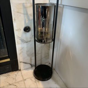 New York skyline candle holder